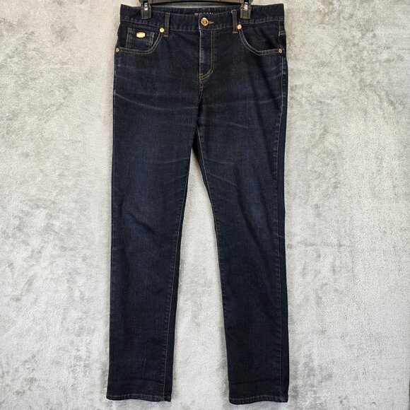 Guess Jeans Mens 32 Dark Wash Slim Fit Stretch Denim KG4D2190 BBK Classic - Picture 1 of 12